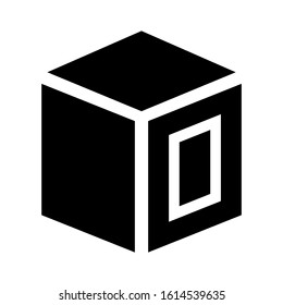 cube icon isolated sign symbol vector illustration - high quality black style vector icons
