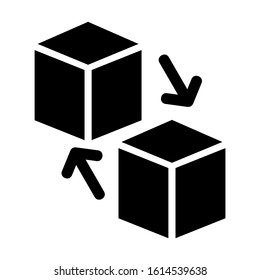 cube icon isolated sign symbol vector illustration - high quality black style vector icons
