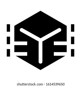 cube icon isolated sign symbol vector illustration - high quality black style vector icons
