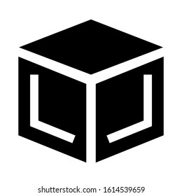 cube icon isolated sign symbol vector illustration - high quality black style vector icons
