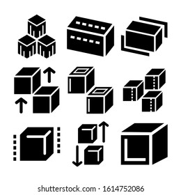 cube icon isolated sign symbol vector illustration - Collection of high quality black style vector icons
