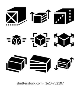 cube icon isolated sign symbol vector illustration - Collection of high quality black style vector icons
