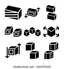 cube icon isolated sign symbol vector illustration - Collection of high quality black style vector icons
