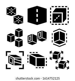 cube icon isolated sign symbol vector illustration - Collection of high quality black style vector icons
