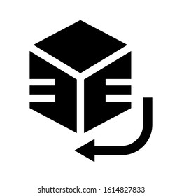 cube icon isolated sign symbol vector illustration - high quality black style vector icons

