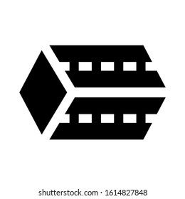 cube icon isolated sign symbol vector illustration - high quality black style vector icons
