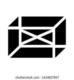 cube icon isolated sign symbol vector illustration - high quality black style vector icons
