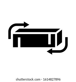 cube icon isolated sign symbol vector illustration - high quality black style vector icons
