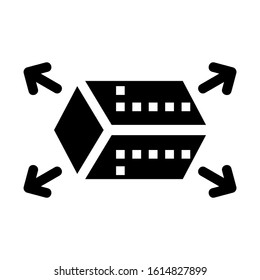 cube icon isolated sign symbol vector illustration - high quality black style vector icons
