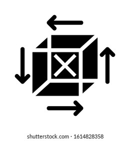 cube icon isolated sign symbol vector illustration - high quality black style vector icons
