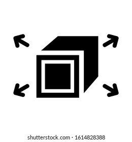 cube icon isolated sign symbol vector illustration - high quality black style vector icons

