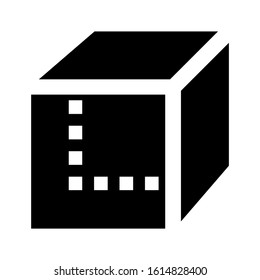 cube icon isolated sign symbol vector illustration - high quality black style vector icons
