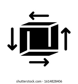 cube icon isolated sign symbol vector illustration - high quality black style vector icons
