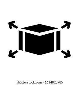 cube icon isolated sign symbol vector illustration - high quality black style vector icons
