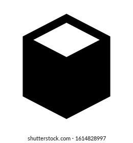 cube icon isolated sign symbol vector illustration - high quality black style vector icons
