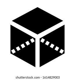 cube icon isolated sign symbol vector illustration - high quality black style vector icons
