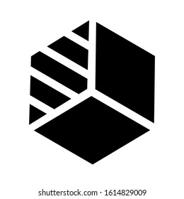cube icon isolated sign symbol vector illustration - high quality black style vector icons
