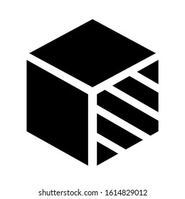 cube icon isolated sign symbol vector illustration - high quality black style vector icons
