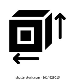 cube icon isolated sign symbol vector illustration - high quality black style vector icons
