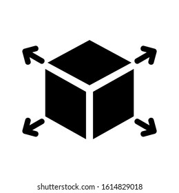 cube icon isolated sign symbol vector illustration - high quality black style vector icons
