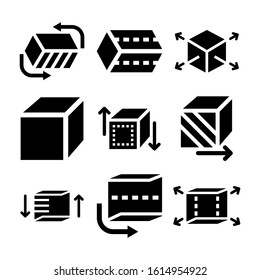 cube icon isolated sign symbol vector illustration - Collection of high quality black style vector icons
