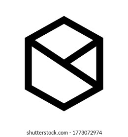 cube icon or logo isolated sign symbol vector illustration - high quality black style vector icons
