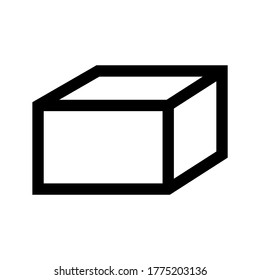 cube icon or logo isolated sign symbol vector illustration - high quality black style vector icons
