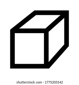 cube icon or logo isolated sign symbol vector illustration - high quality black style vector icons

