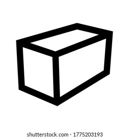 cube icon or logo isolated sign symbol vector illustration - high quality black style vector icons
