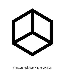 cube icon or logo isolated sign symbol vector illustration - high quality black style vector icons
