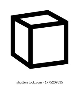 cube icon or logo isolated sign symbol vector illustration - high quality black style vector icons
