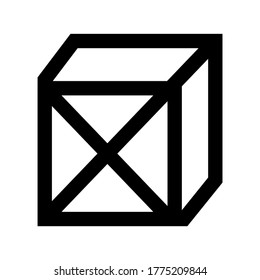 cube icon or logo isolated sign symbol vector illustration - high quality black style vector icons
