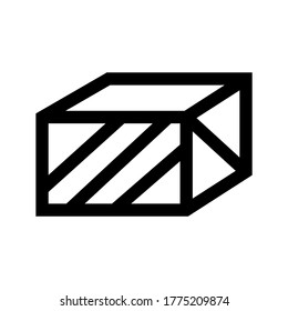 cube icon or logo isolated sign symbol vector illustration - high quality black style vector icons
