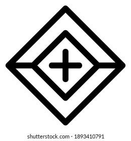 icono de cubo o logotipo símbolo de signo aislado ilustración vectorial - iconos vectoriales de estilo negro de alta calidad
