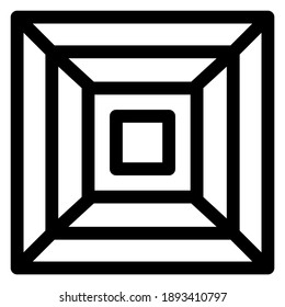 icono de cubo o logotipo símbolo de signo aislado ilustración vectorial - iconos vectoriales de estilo negro de alta calidad
