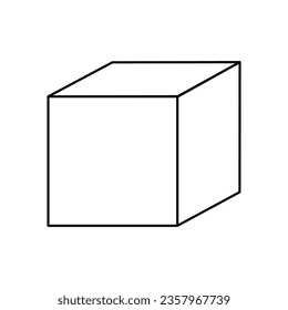 Icône Cube Pour Logo Et Plus Encore