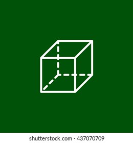 cube icon. cube sign