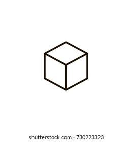 cube icon. sign design