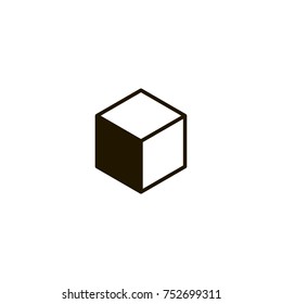 cube icon. sign design