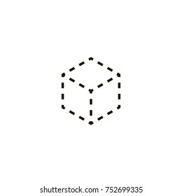 cube icon. sign design