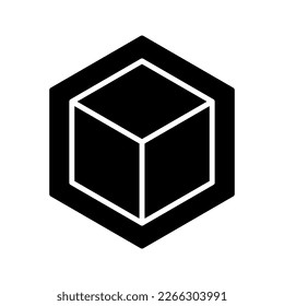 Cube icon. sign for mobile concept and web design. vector illustration