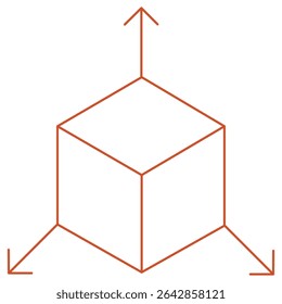 Cube icon, Structured Precision The Power of the Cube, Building Blocks of Innovation A Cube Perspective, vector