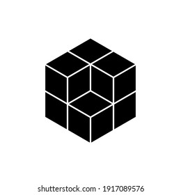 cube Icon. In Trendy Design Vector. vector illustration on white background