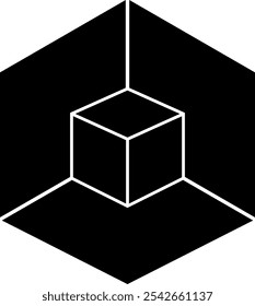 cube Icon. In Trendy Design Vector. vector illustration on white background