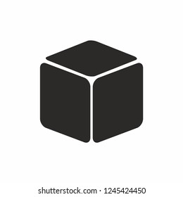 Cube icon vector