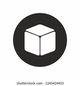 Cube icon vector