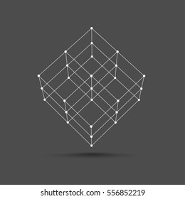 Cube icon vector