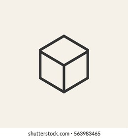 cube icon vector