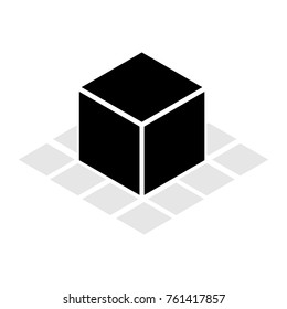 cube icon vector