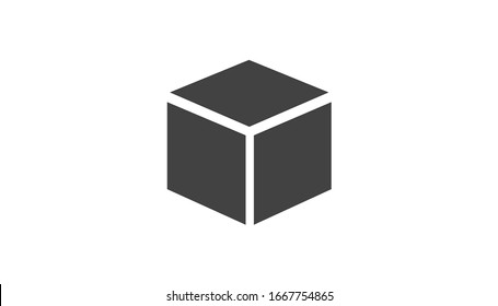 Cube Icon Vector 3D Square Sign